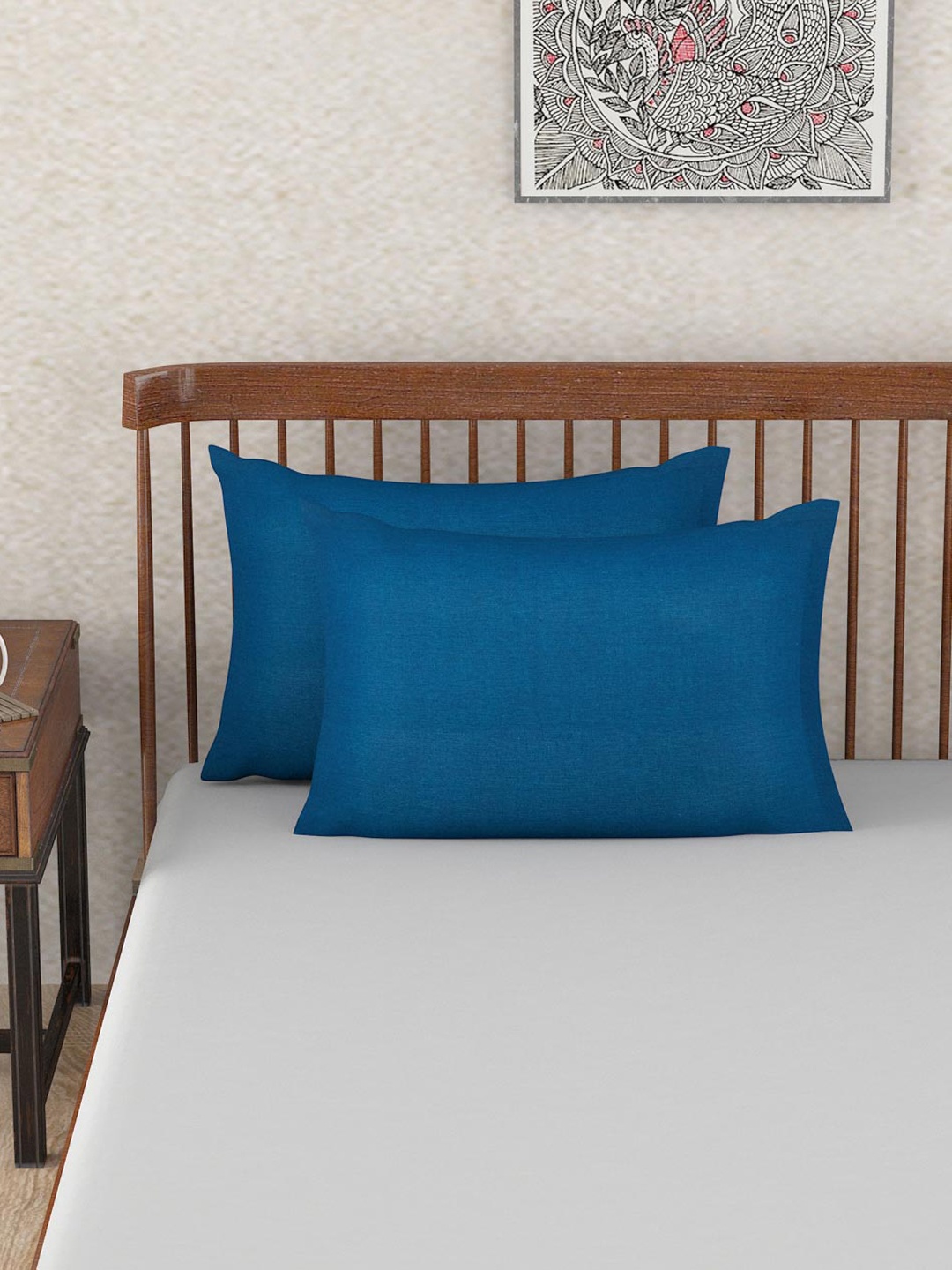 

Fabindia Indigo Blue 2 Pcs Cotton Rectangular Pillow Covers
