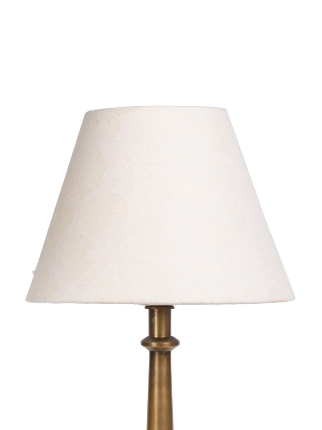 

Fabindia Basic Off-White Textured Cutwork Table Lampshade