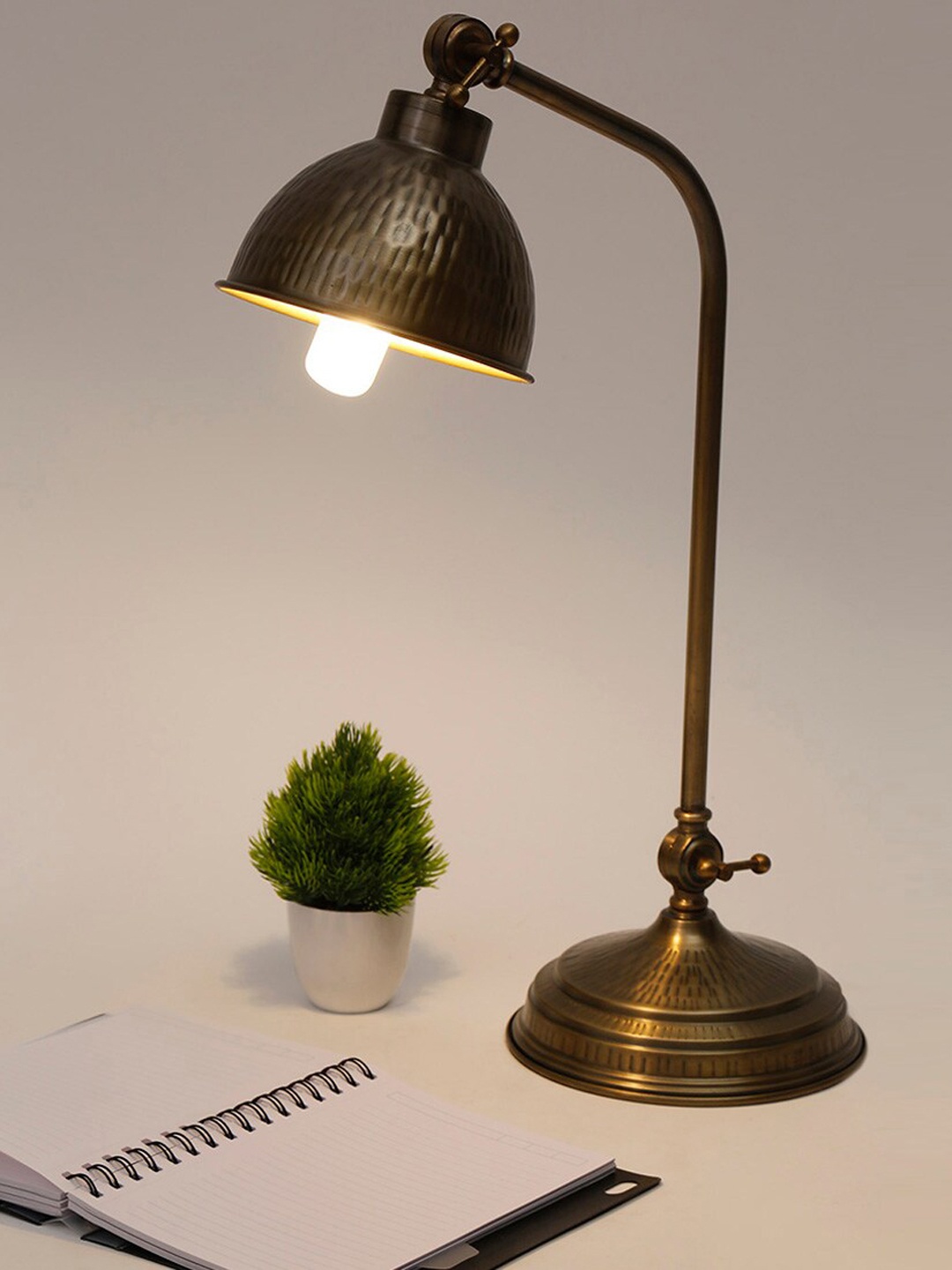 

Fabindia Shubh Study Lamp Without Shade, Brown