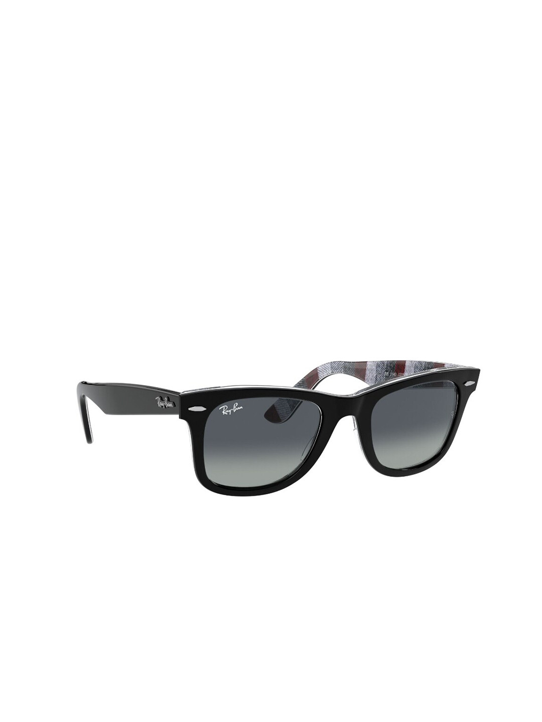 

RAY-BAN Unisex Gradient Blue Lens Square Sunglasses - 0RB214013183A54, Black