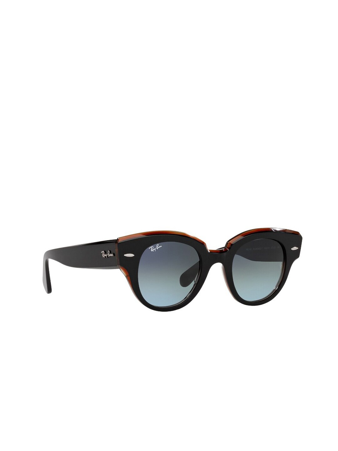 

Ray-Ban Women Round Sunglasses with UV Protected Lens 8056597432047, Black