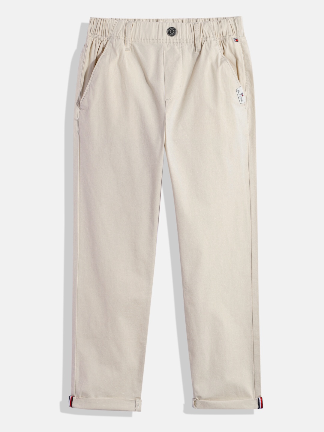 

Tommy Hilfiger Boys Poplin Trousers, Beige