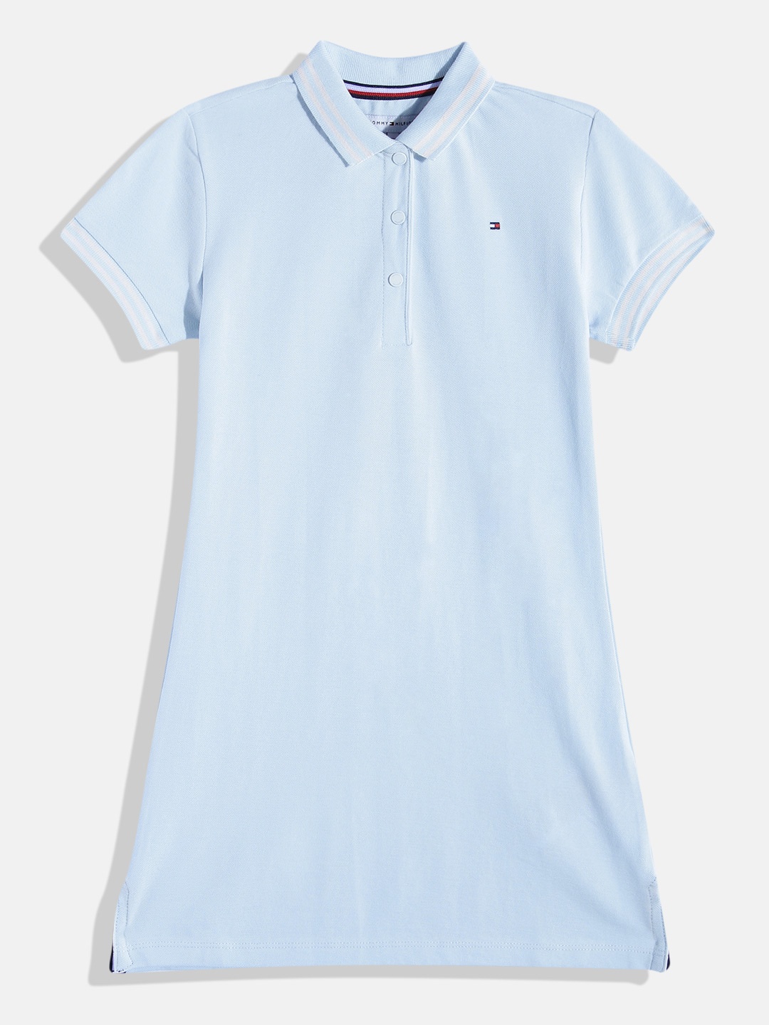 

Tommy Hilfiger Girls Polo Collar T-shirt Dress, Blue