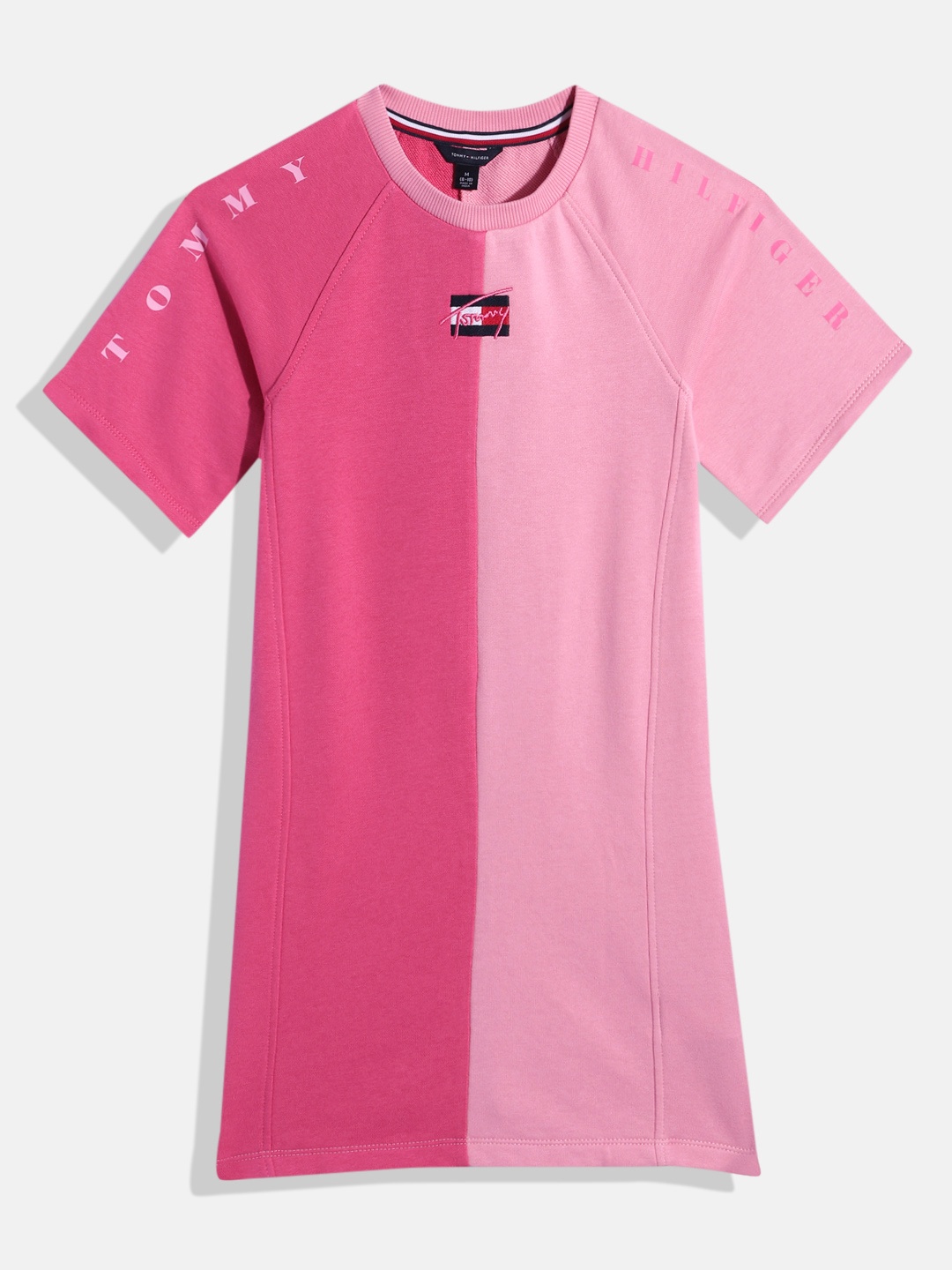 

Tommy Hilfiger Girls Colourblocked Jumper Dress, Pink