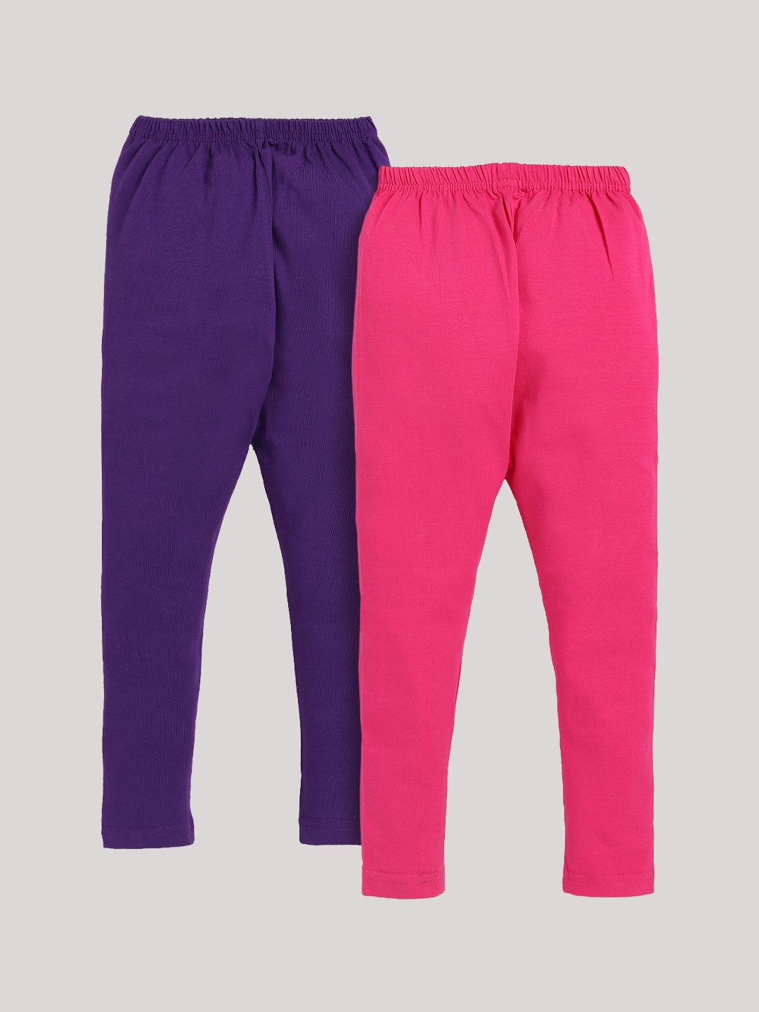 

Nottie Planet Girls Pack Of 2 Ankle Length Leggings, Violet