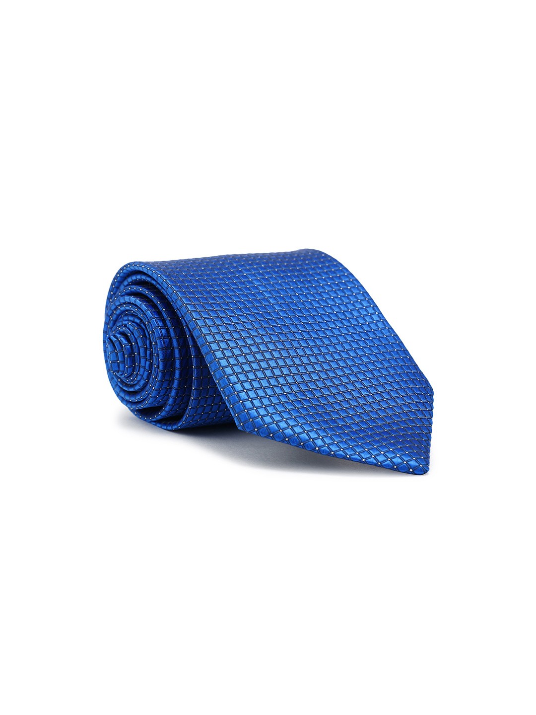 

BANGE Men Woven Design Pure Silk Broad Tie, Blue