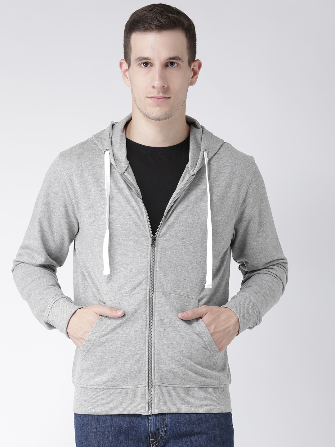 

Club York Men Hooded Fleece Sweatshirt, Grey