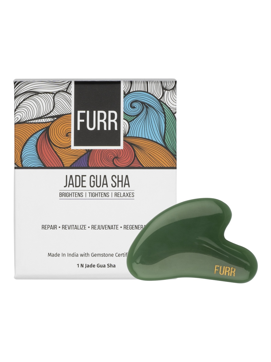 

PEESAFE Furr Jade Gua Sha Massager - Green