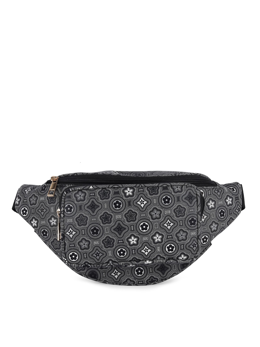 

TEAM 11 Women Printed Waist Pouch, Grey