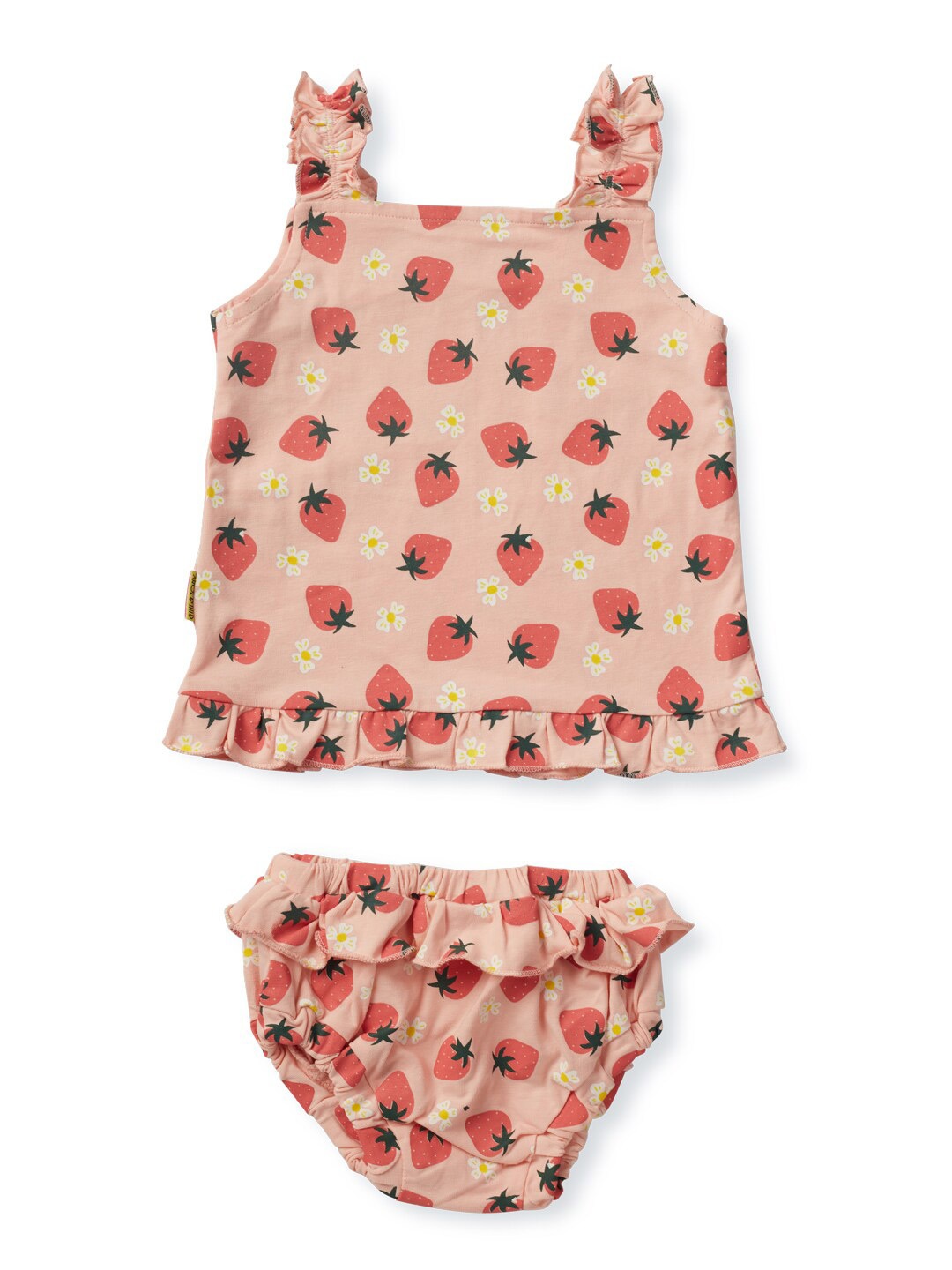 

Gini and Jony Infants Girls Printed Top with Shorts Set, Pink