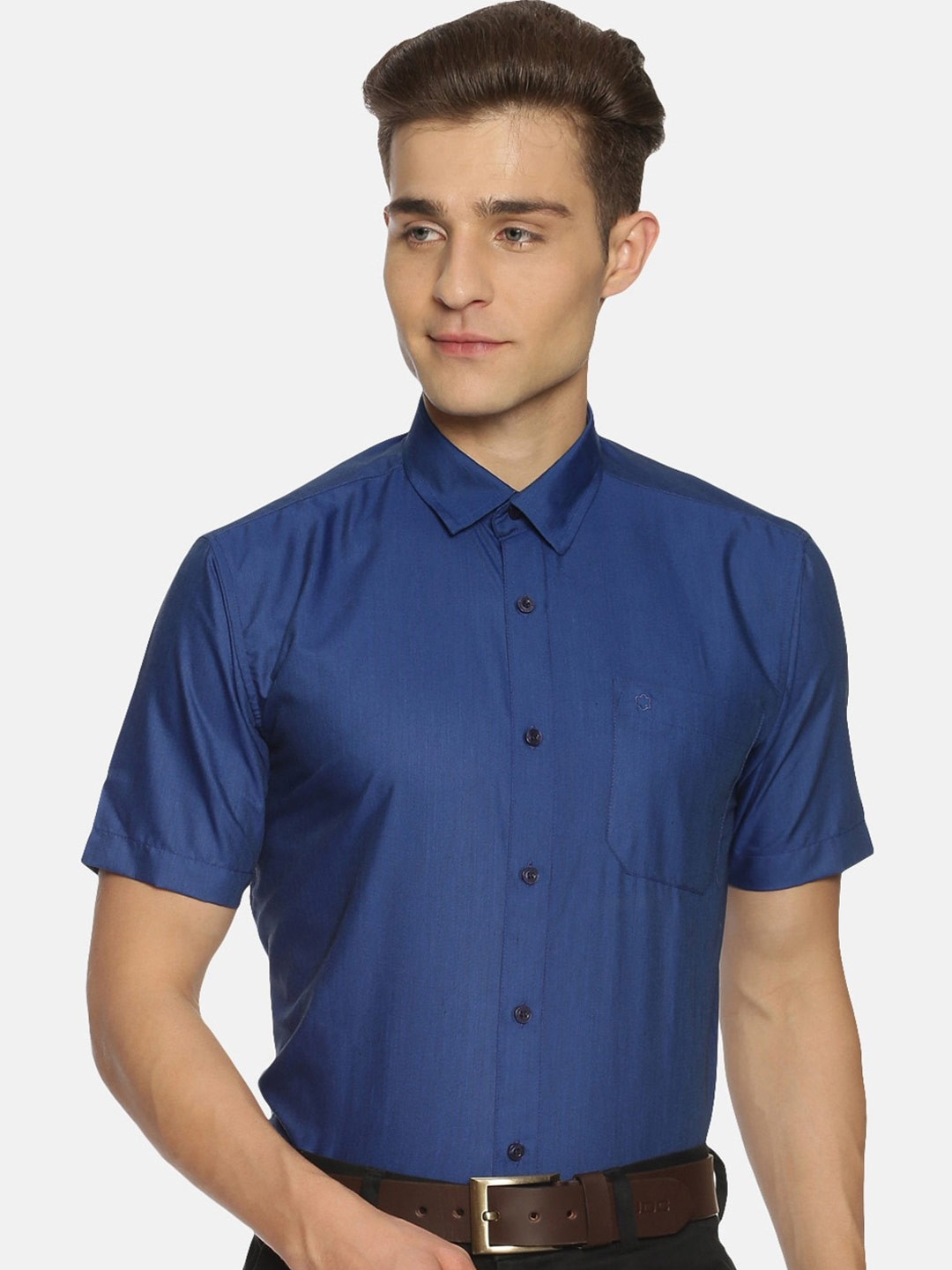 

Jansons Men Formal Shirt, Navy blue