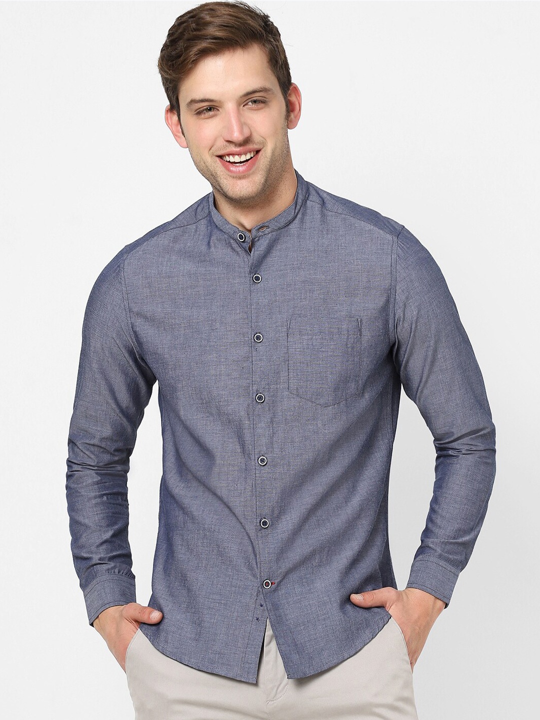 

VASTRADO Men Grey Casual Shirt