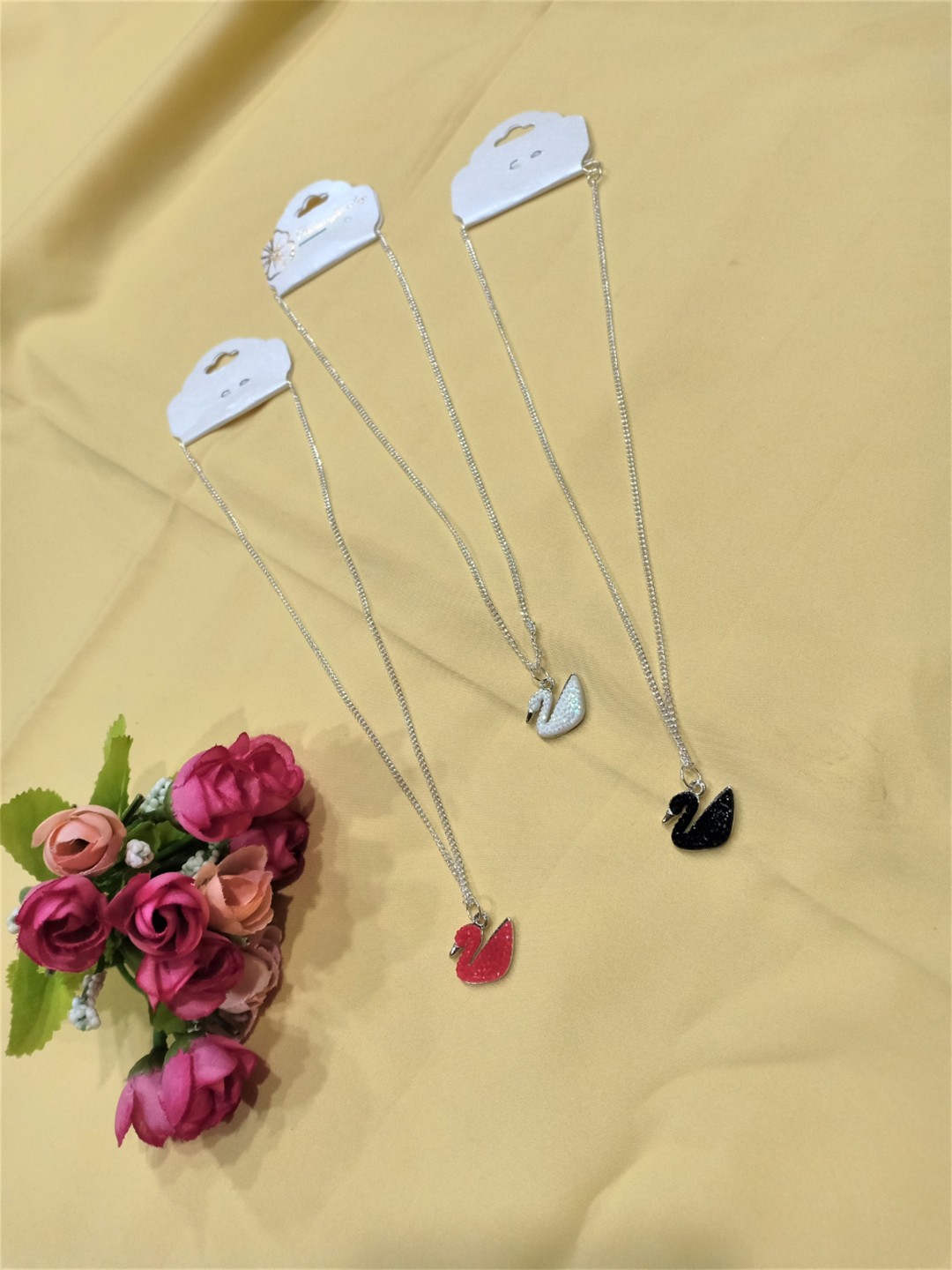 

FEMMIBELLA Set of 3 Silver-Plated Chain