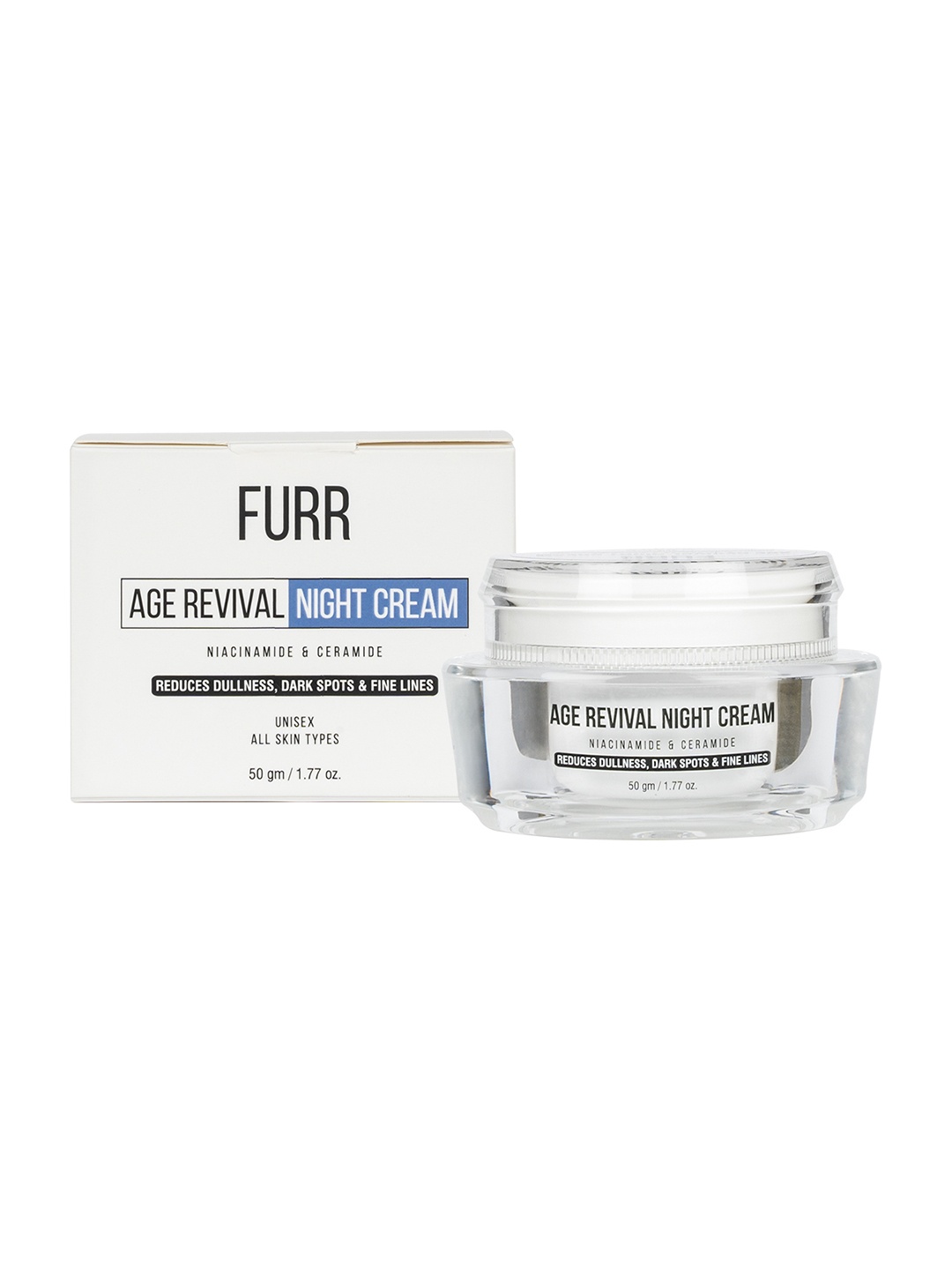 

PEESAFE Furr Age Revival Night Cream with Niancinamide & Ceramide - 50 g, White