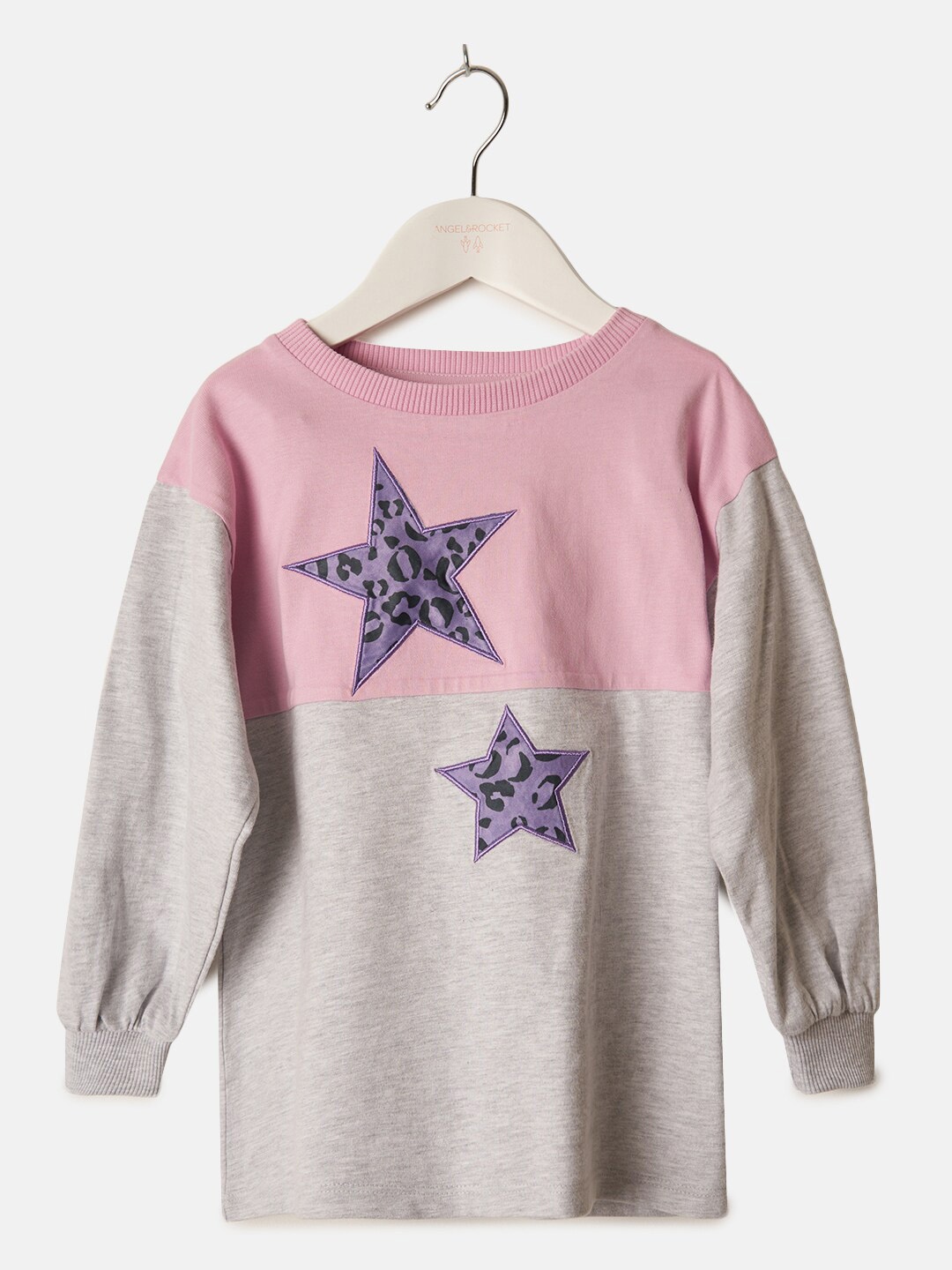 

Angel & Rocket Girls Printed Cotton Sweatshirt, Pink