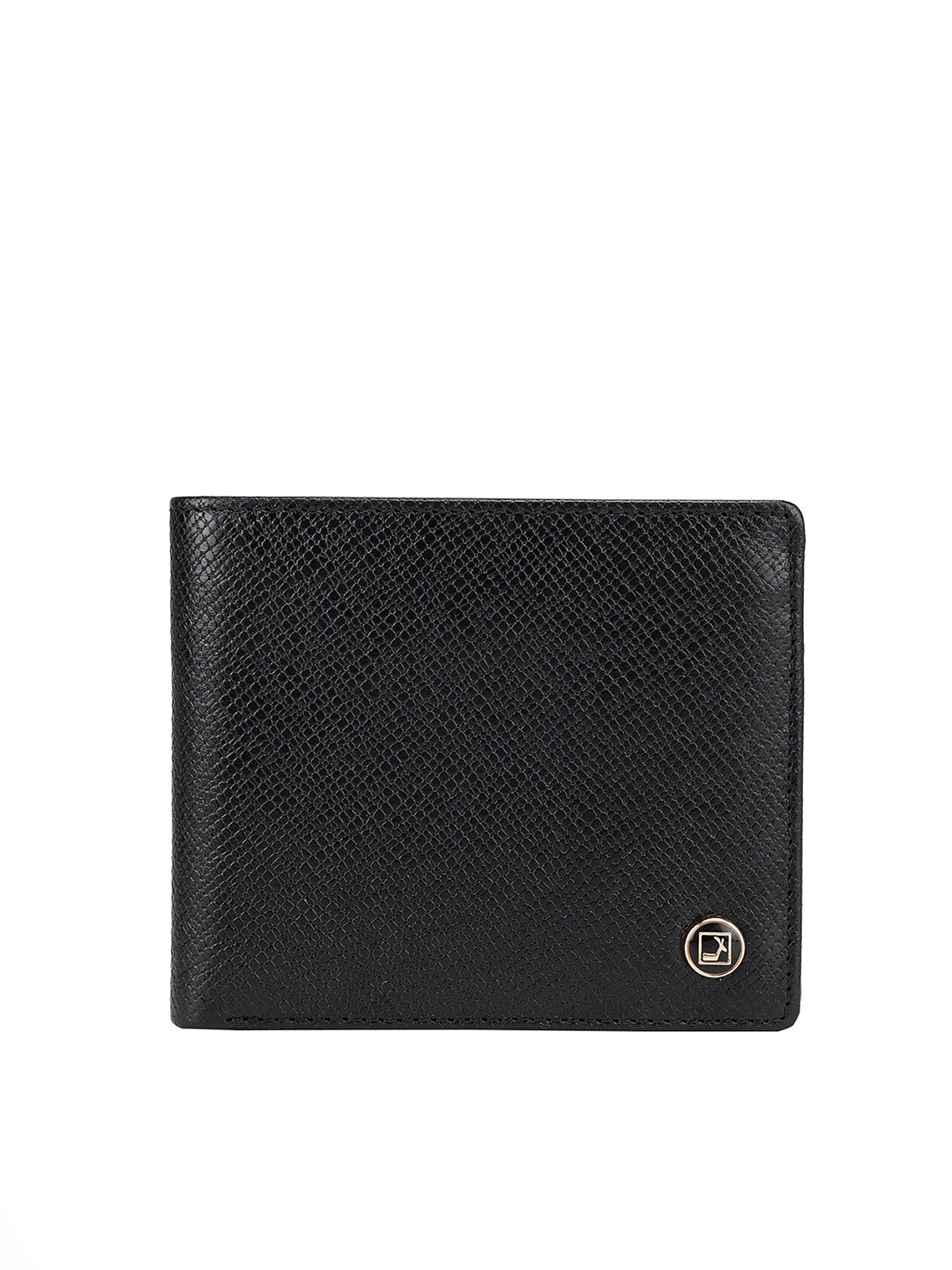 

Da Milano Men Leather Two Fold Wallet, Black
