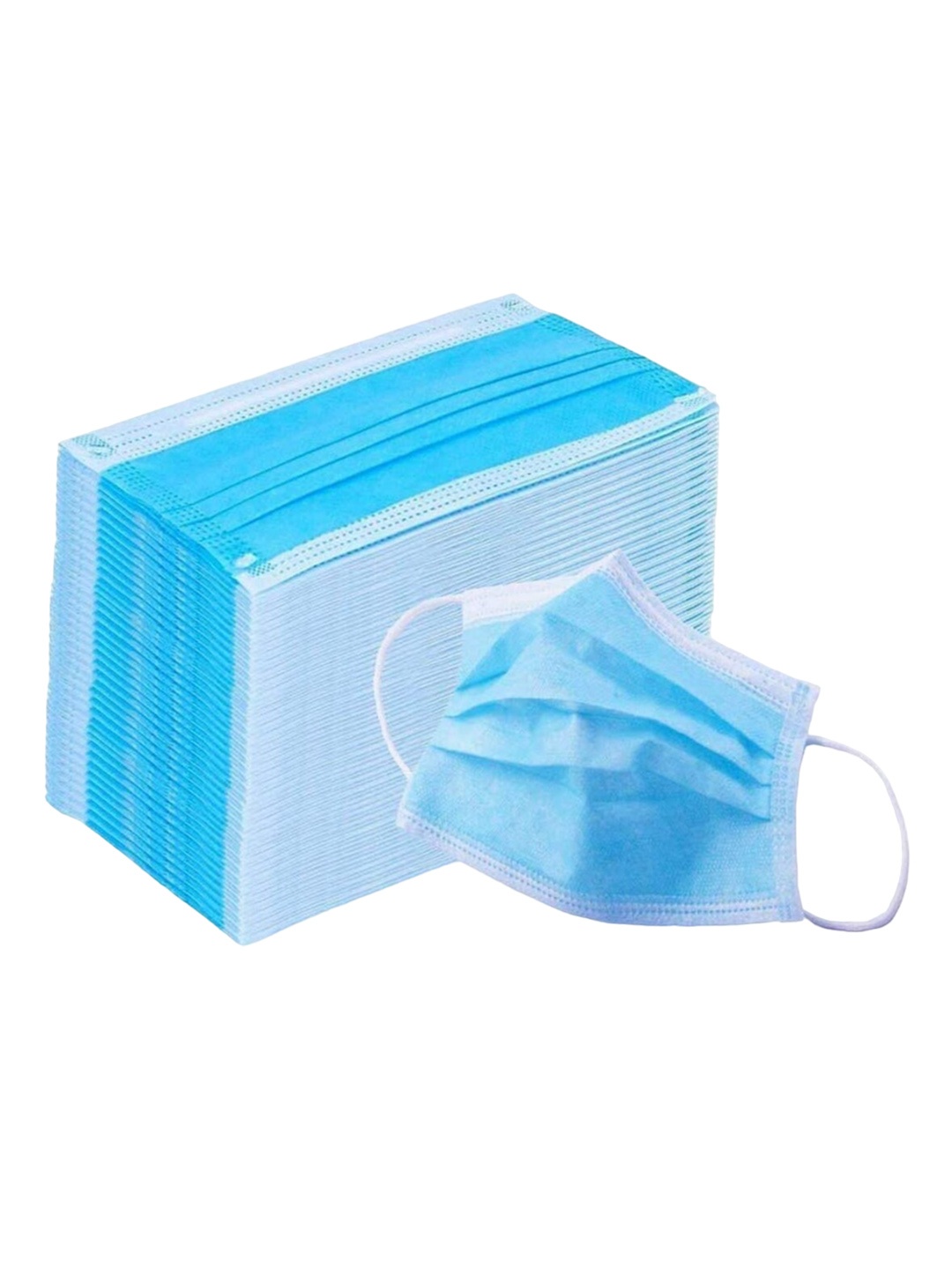 

Swiss Design Set Of 100 3 Ply Outdoor Masks, Blue