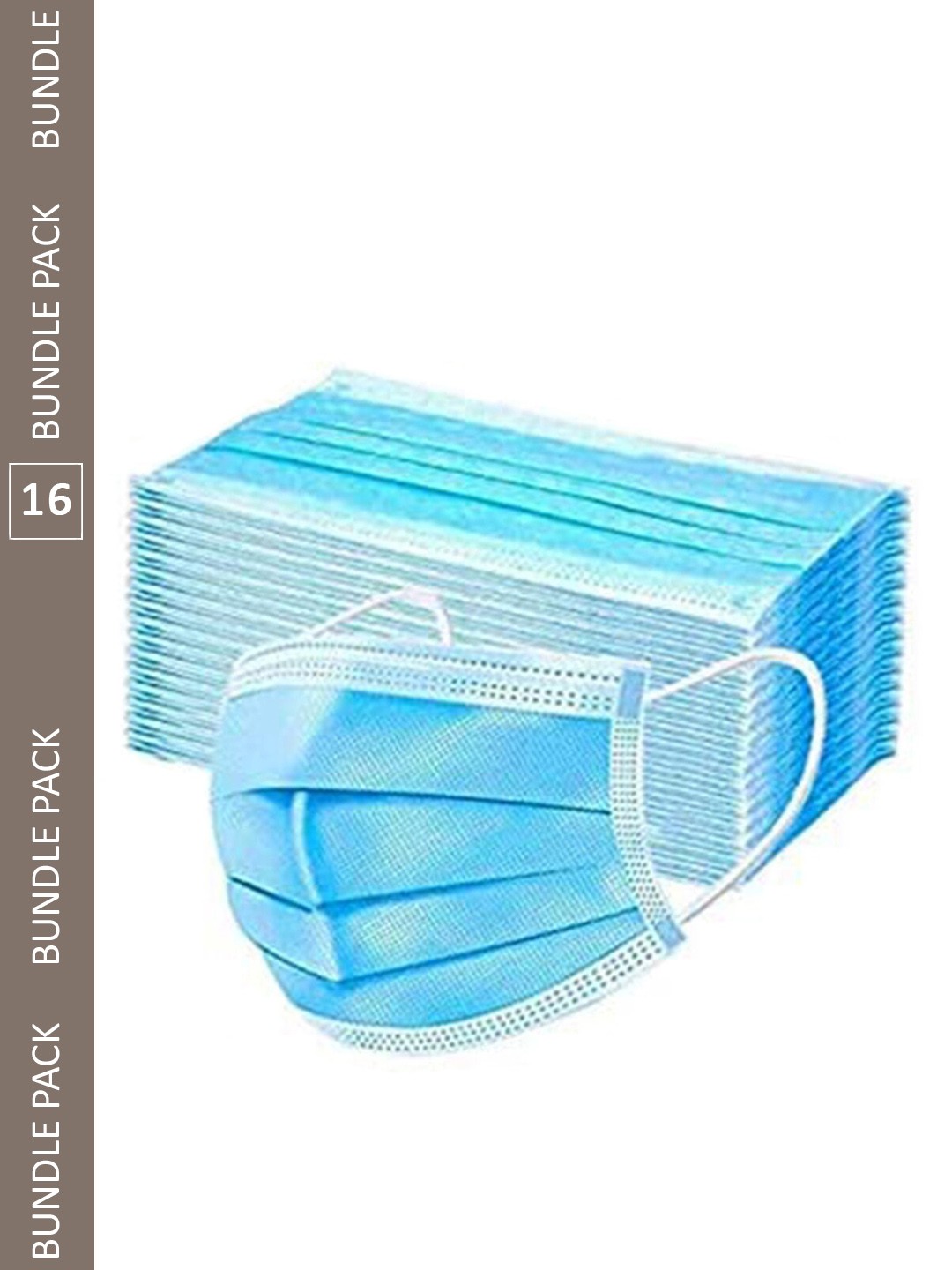 

Swiss Design Set Of 100 3 Ply Outdoor Masks, Blue