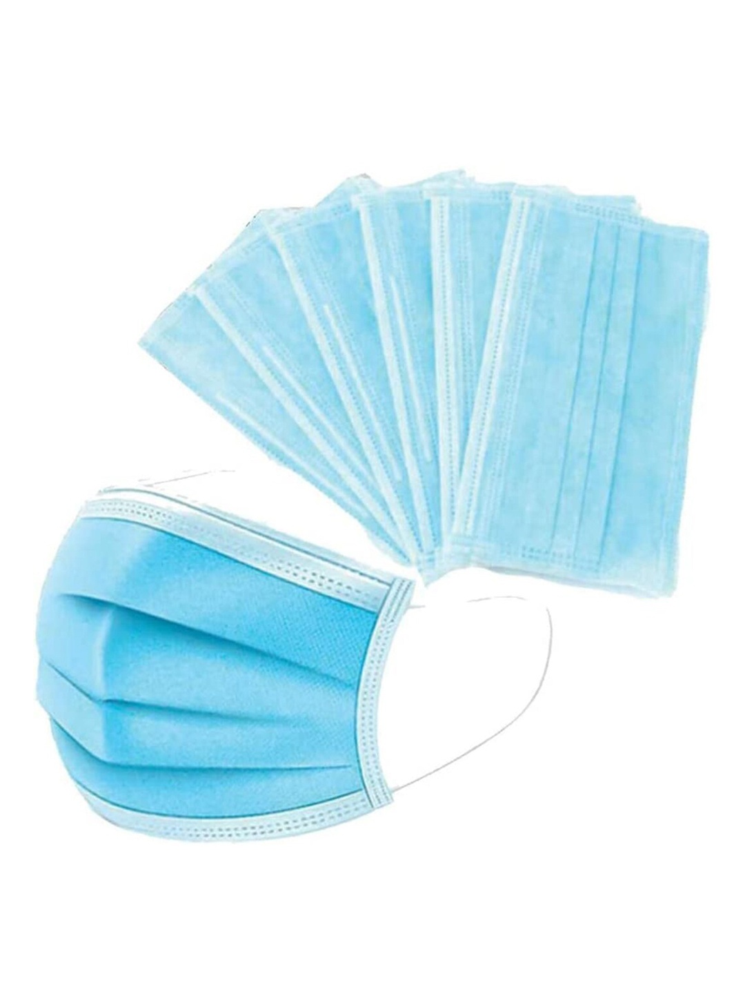 

Swiss Design Set Of 100 3 Ply Outdoor Masks, Blue