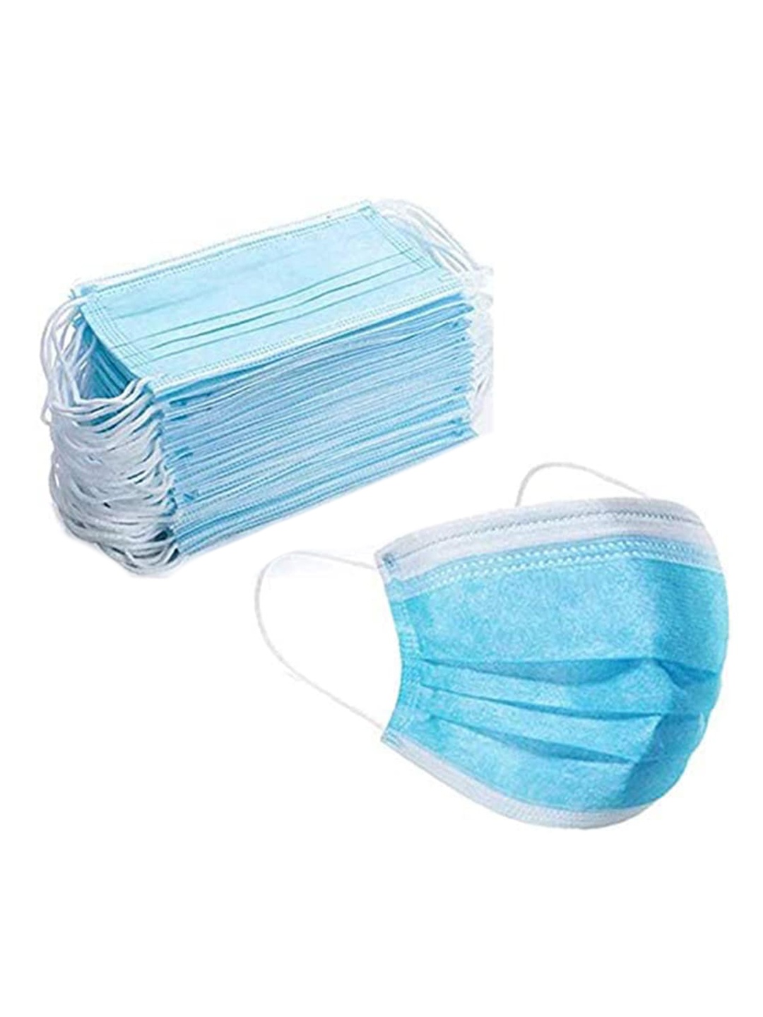 

Swiss Design 100-Pcs 3 Ply Surgical Face Masks, Blue