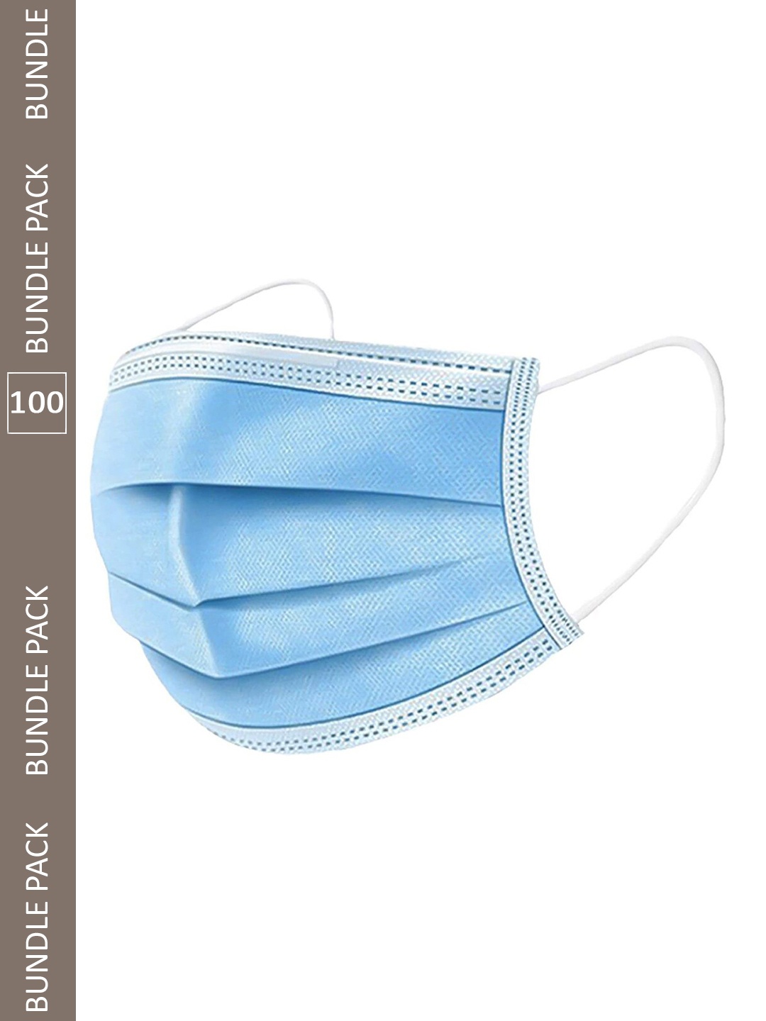 Swiss Design 100-Pcs 3 Ply Surgical Face Masks, Blue