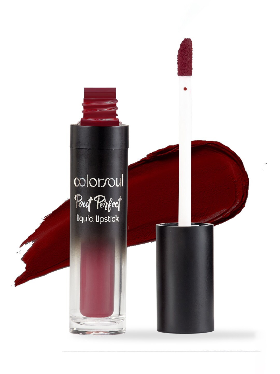 

Colorsoul Pout Perfect SPF15 Matte Liquid Lipstick with Jojoba Oil 4.5 ml - Flirty Red 03, Maroon