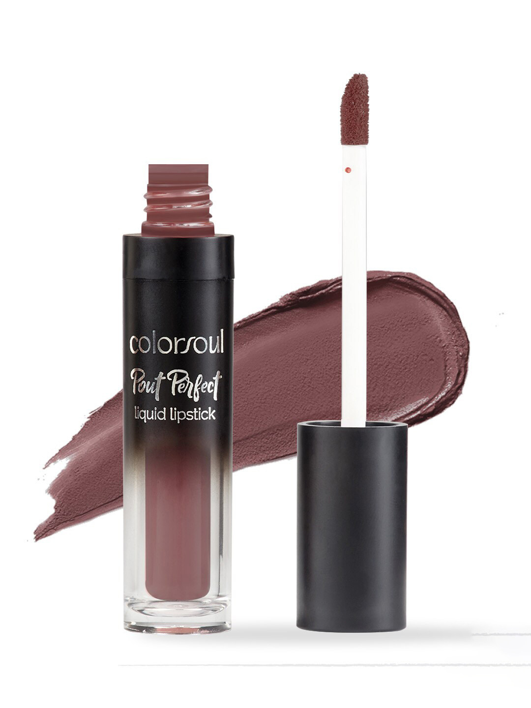 

Colorsoul Pout Perfect SPF15 Matte Liquid Lipstick with Jojoba Oil 4.5 ml - Beige Hug 18, Brown