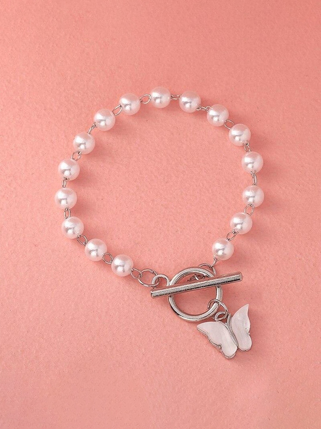 

Pinapes Pearls Silver-Plated Link Bracelet