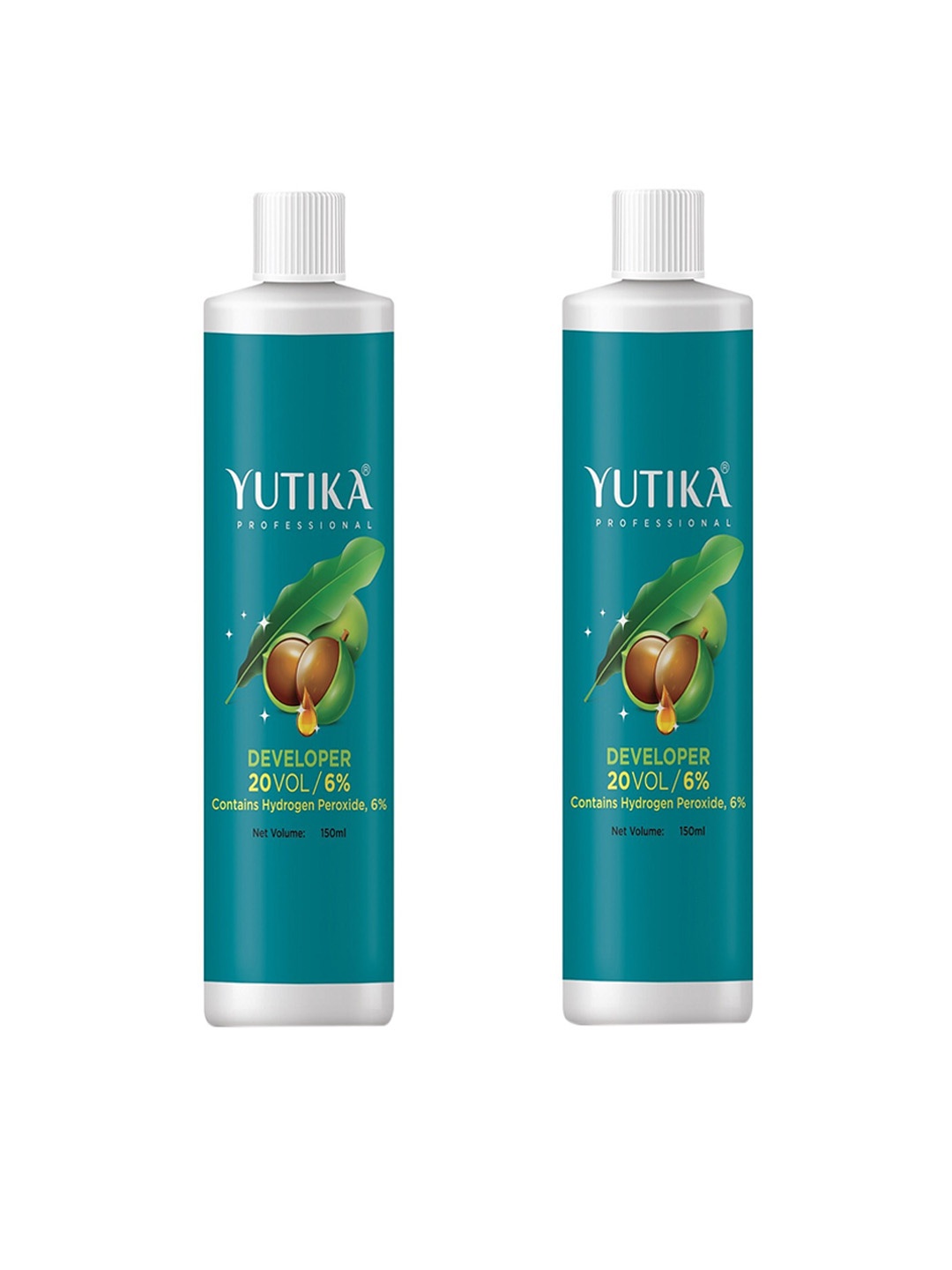 

YUTIKA Set Of 2 Professional Hair Developer - 150ml Each, White