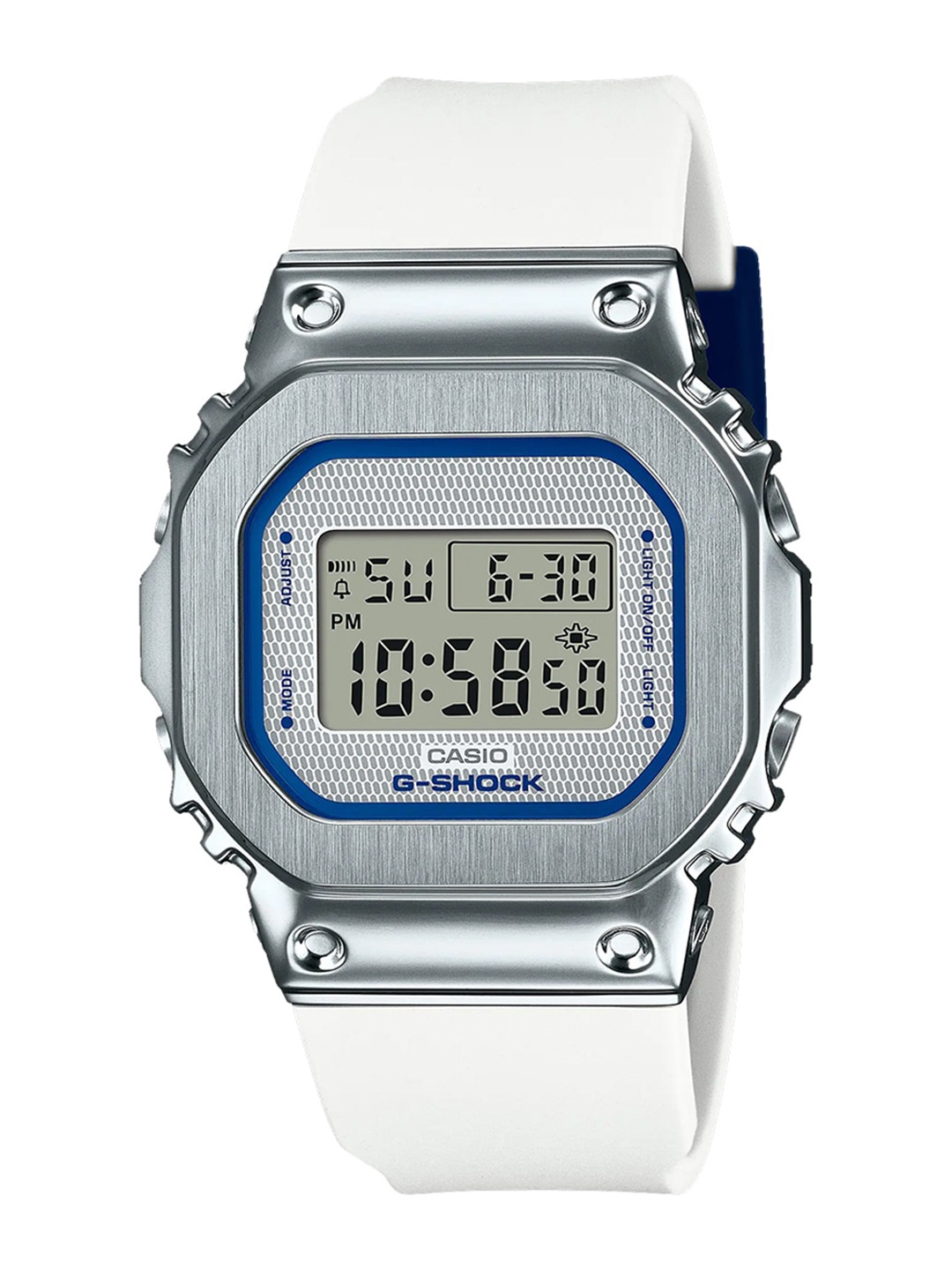 

CASIO Women G-Shock G-Steel GM-S5600LC-7DR White Digital Dial White Resin Strap G1318