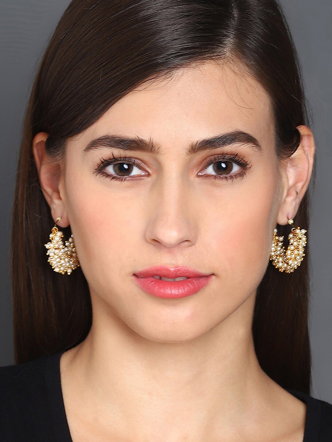 

SOHI Gold-Plated Classic Hoop Earrings