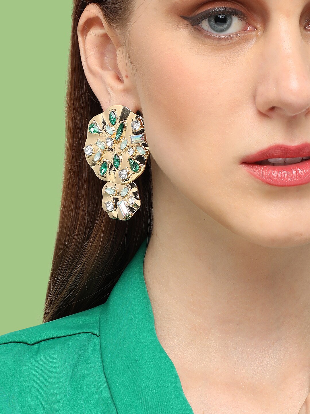 

SOHI Multicoloured Contemporary Studs Earrings, Multi