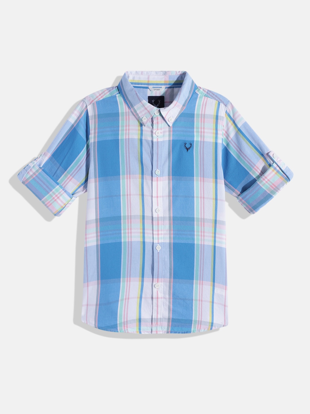 

Allen Solly Junior Boys Checked Casual Shirt, Blue