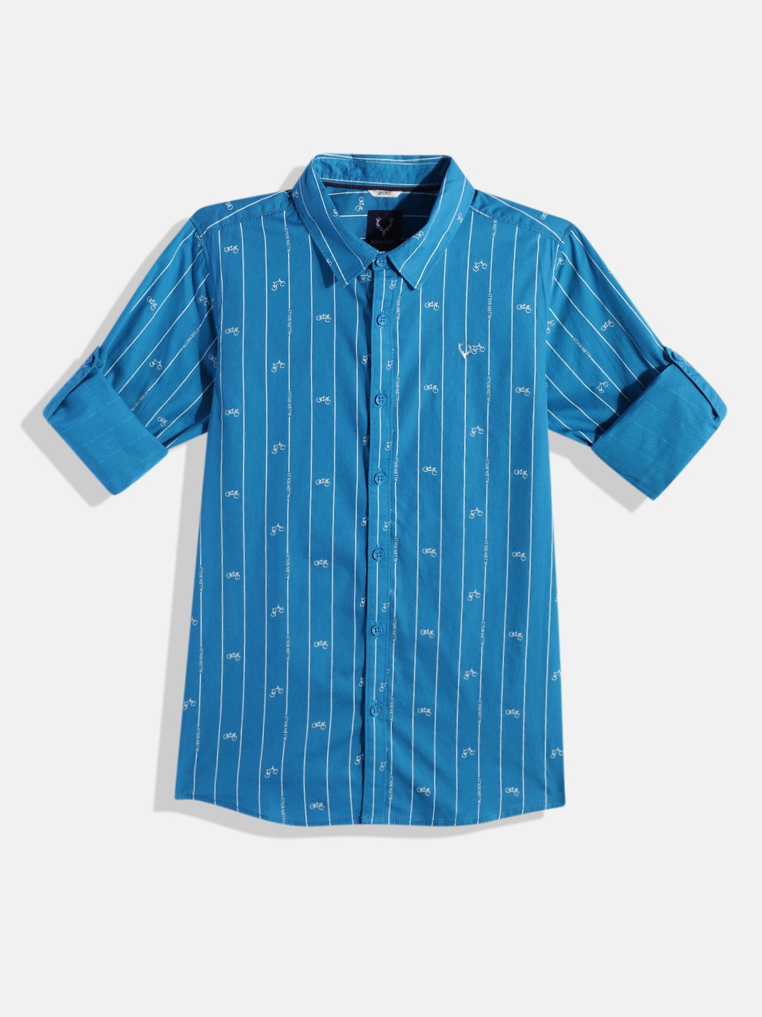 

Allen Solly Junior Boys Printed Pure Cotton Casual Shirt, Orange