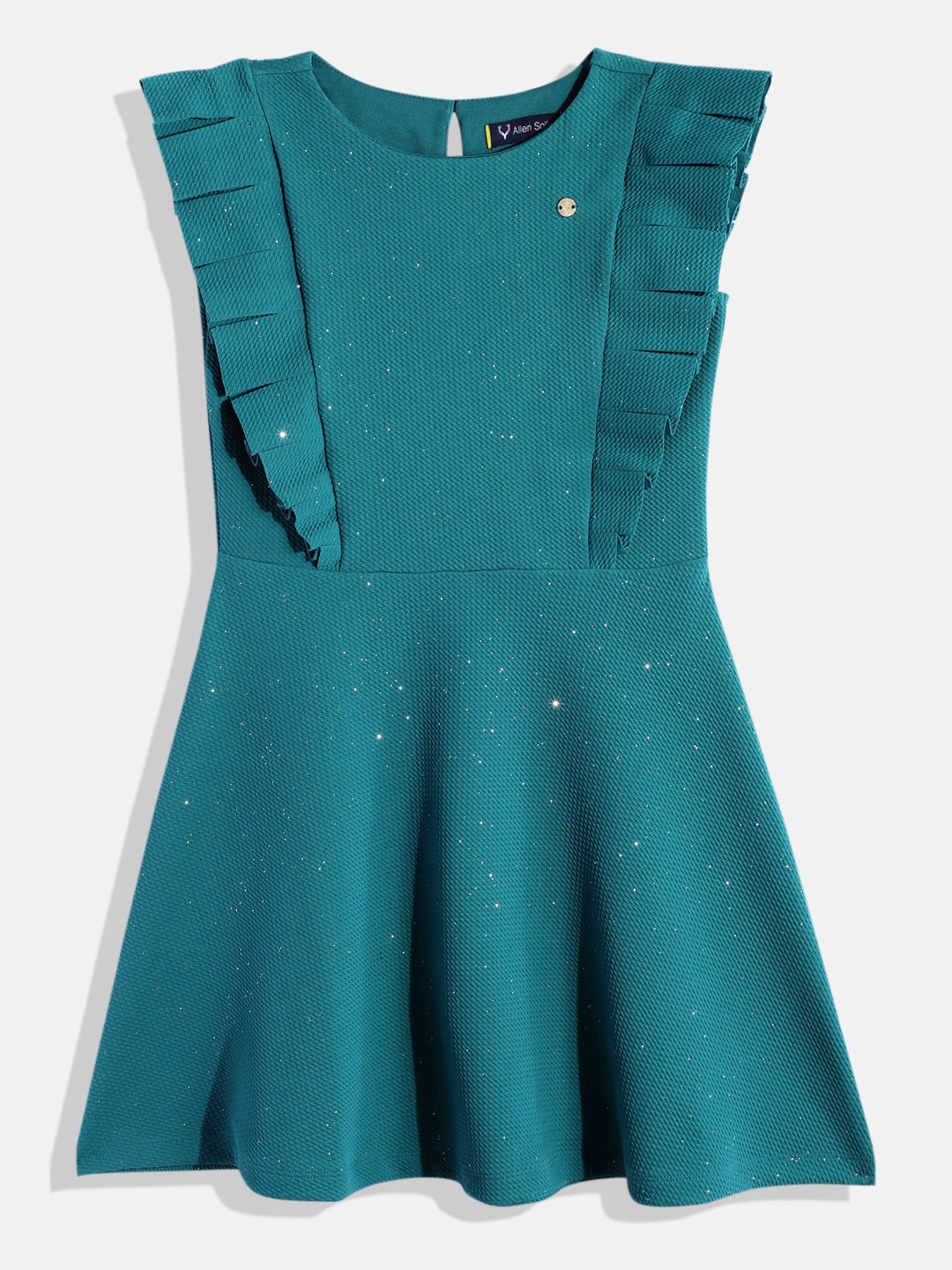 

Allen Solly Junior Embellished Fit & Flare Dress, Teal
