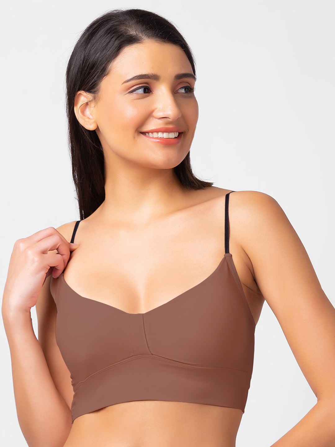 

FashionRack Bralette Bra, Brown