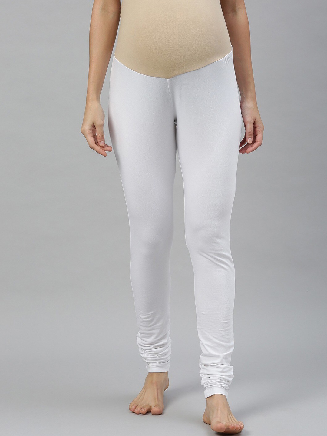 

Nejo Women Maternity Churidar, White