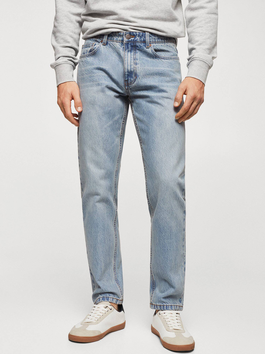 

MANGO MAN Straight Fit Sustainable Jeans, Blue