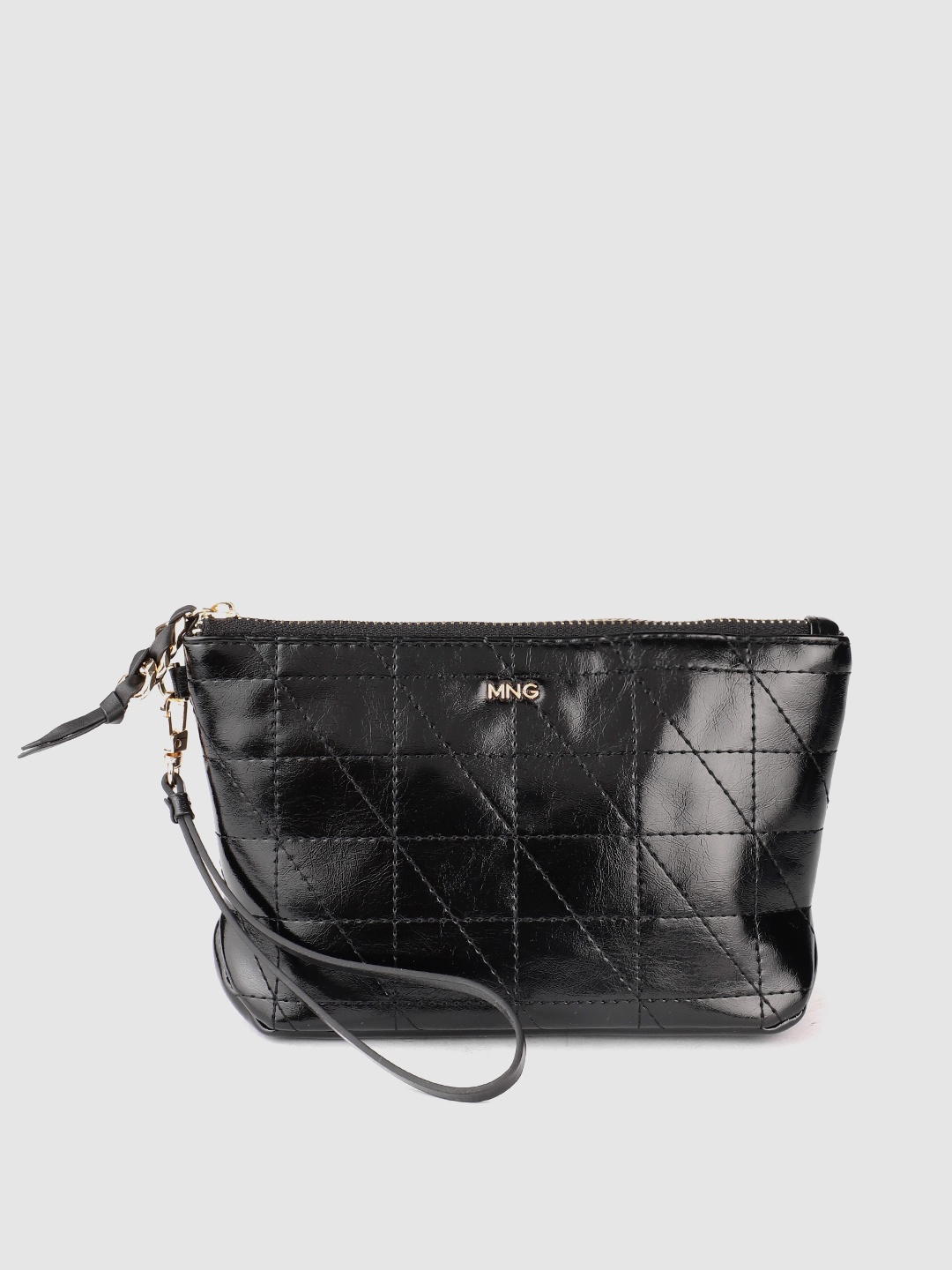 

MANGO Women Cosmetic Pouch With Quilted Detail, Black