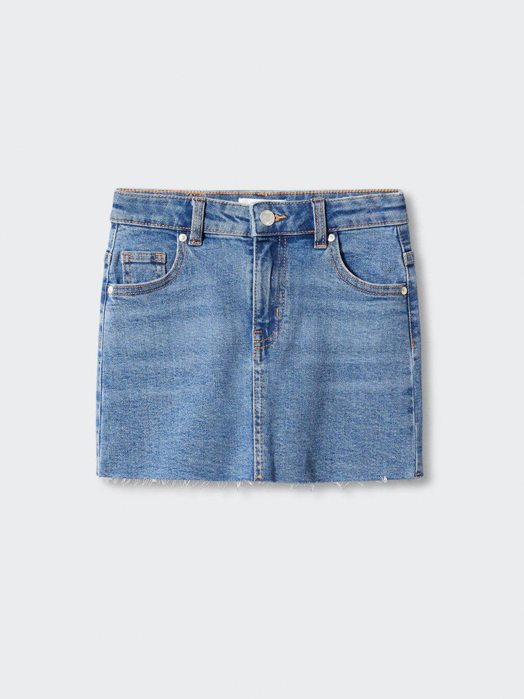 

Mango Kids Girls Mid-Rise Denim Skirt, Blue