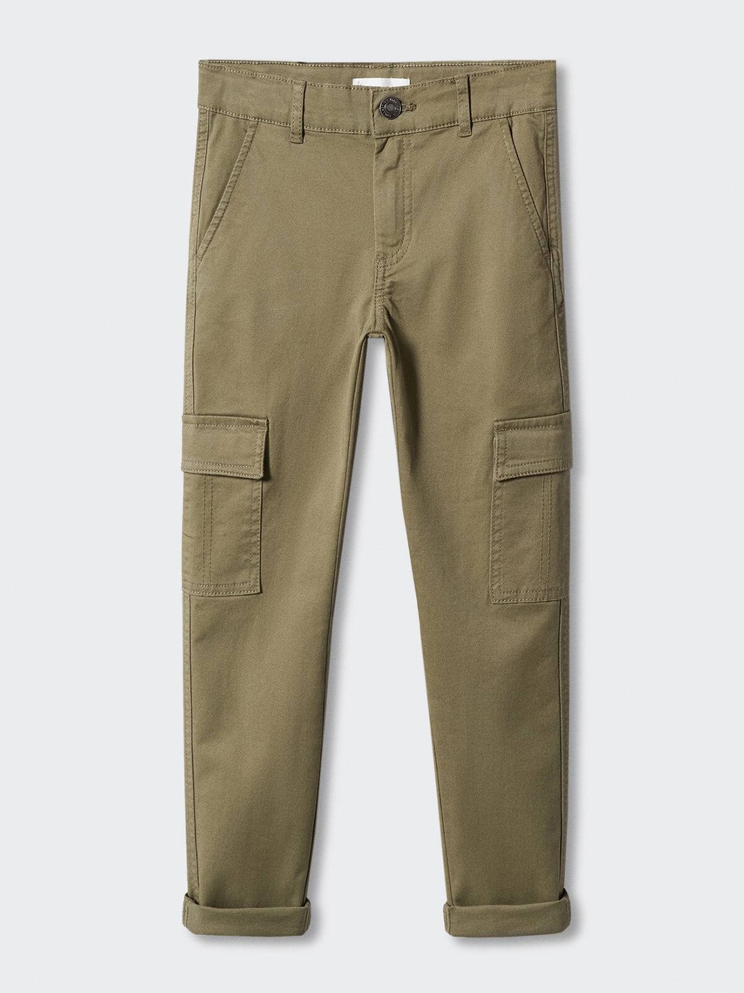 

Mango Kids Boys RegularCargo Trousers, Olive