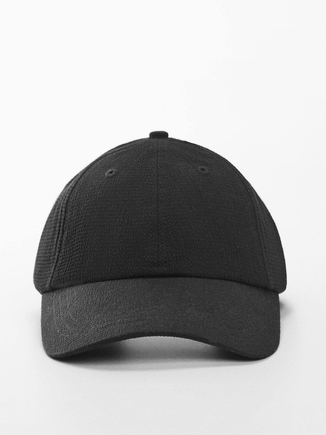 

MANGO MAN Pure Cotton Baseball Cap, Black