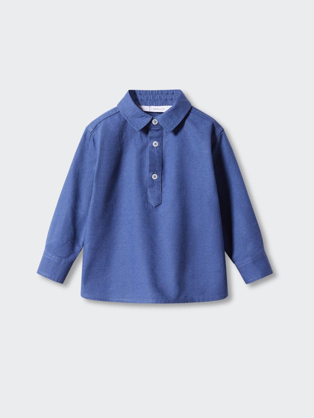 

Mango Kids Boys Pure Cotton Sustainable Casual Shirt, Blue