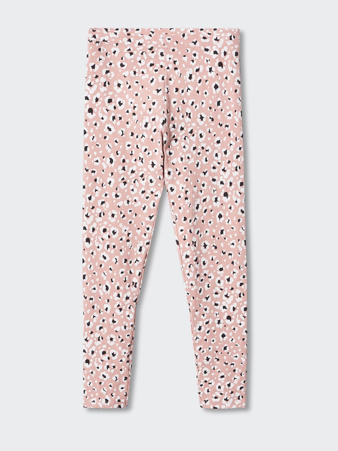 

Mango Kids Girls Mid-Rise Leopard Print Stretchable Leggings, Pink