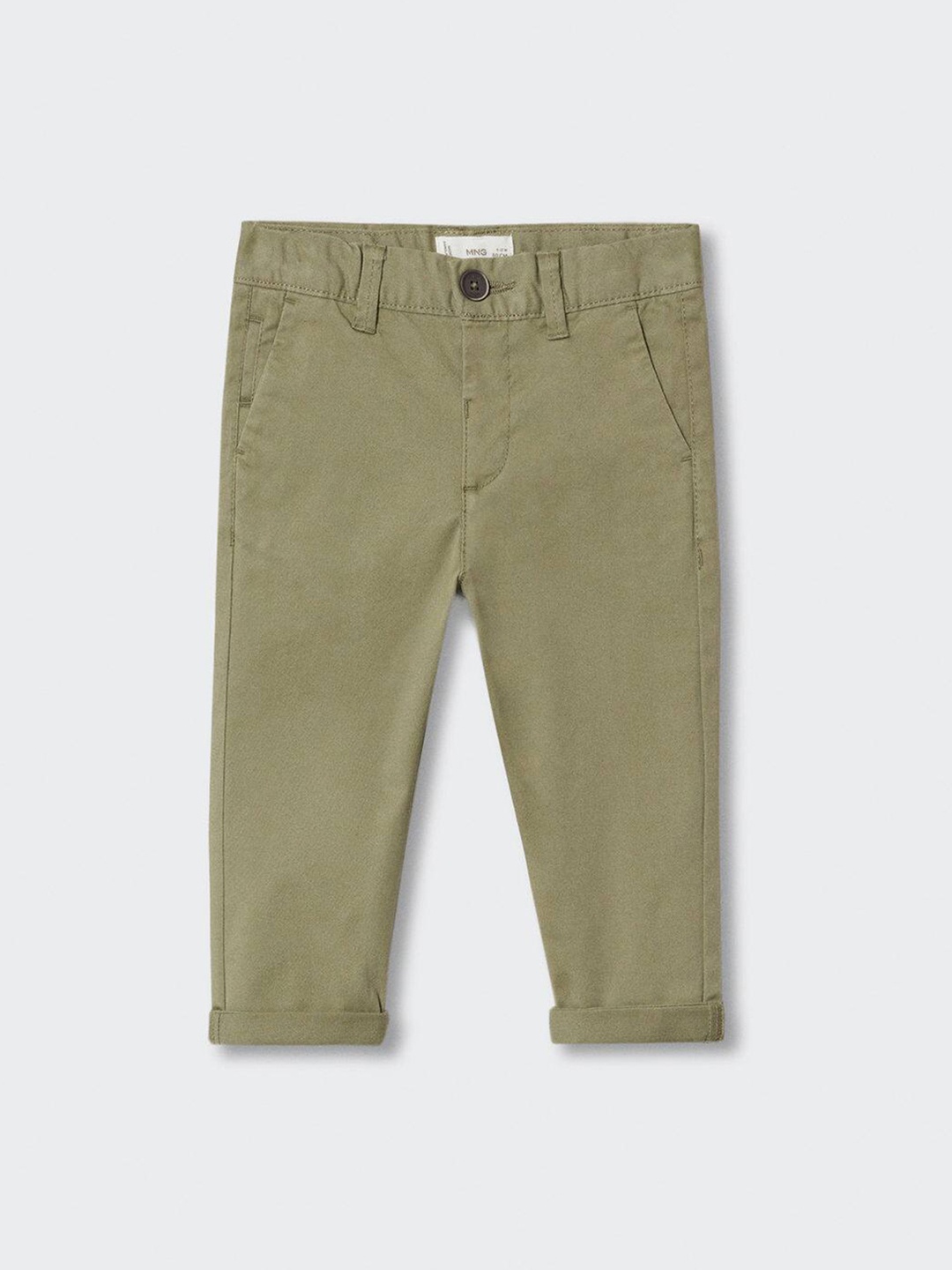 

Mango Kids Boys Sustainable Chinos Trousers, Olive