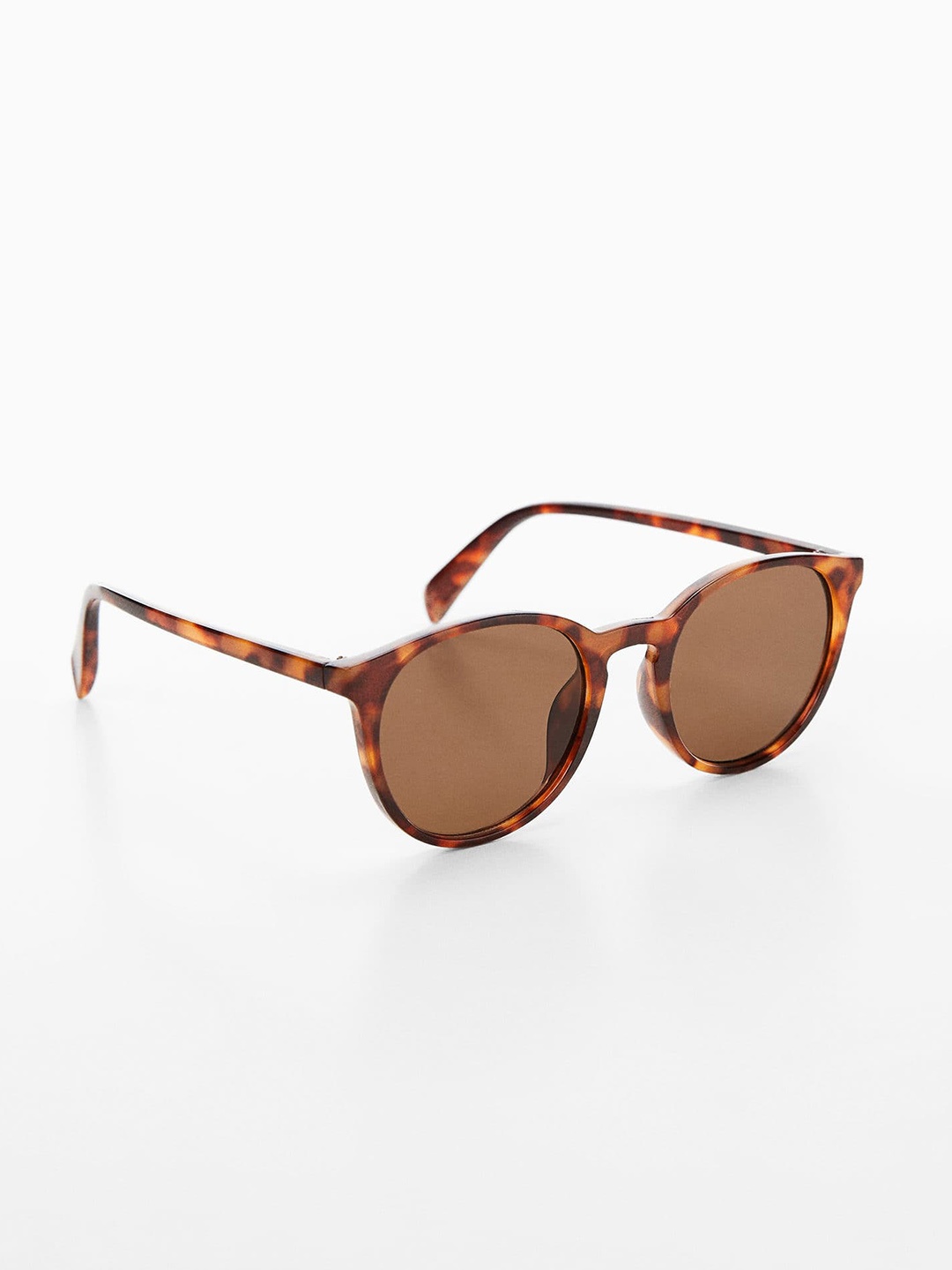 

MANGO Women Oval Sunglasses with UV Protected Lens 47041031, Brown