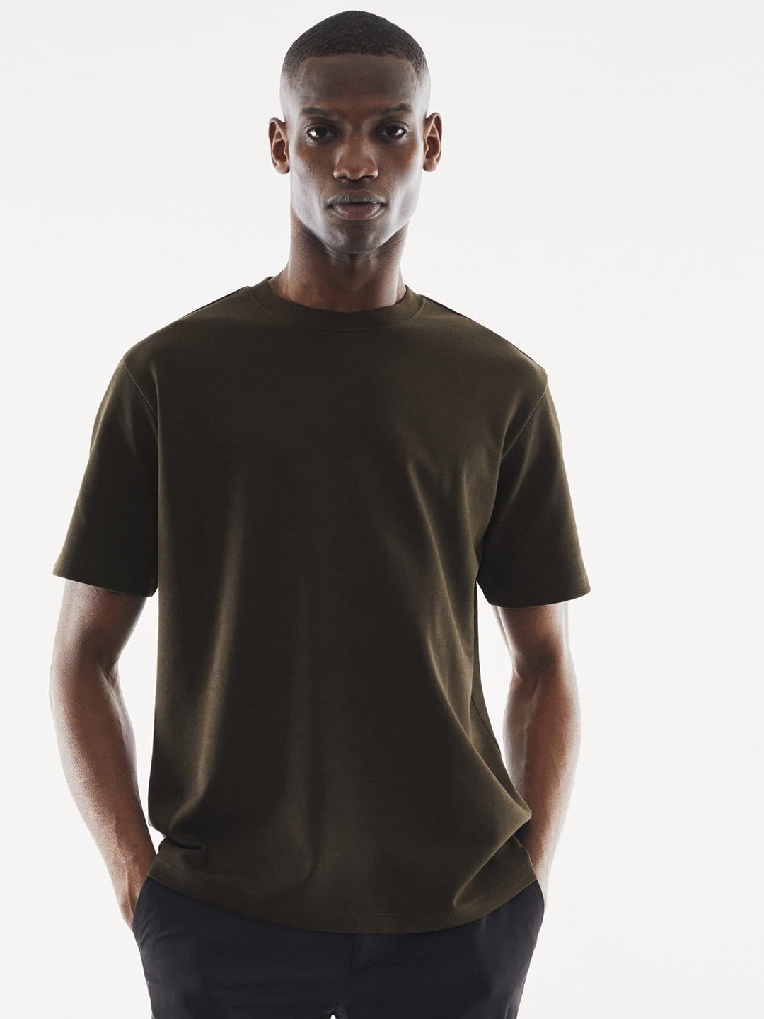 

MANGO MAN Relaxed Fit Performance T-shirt, Olive