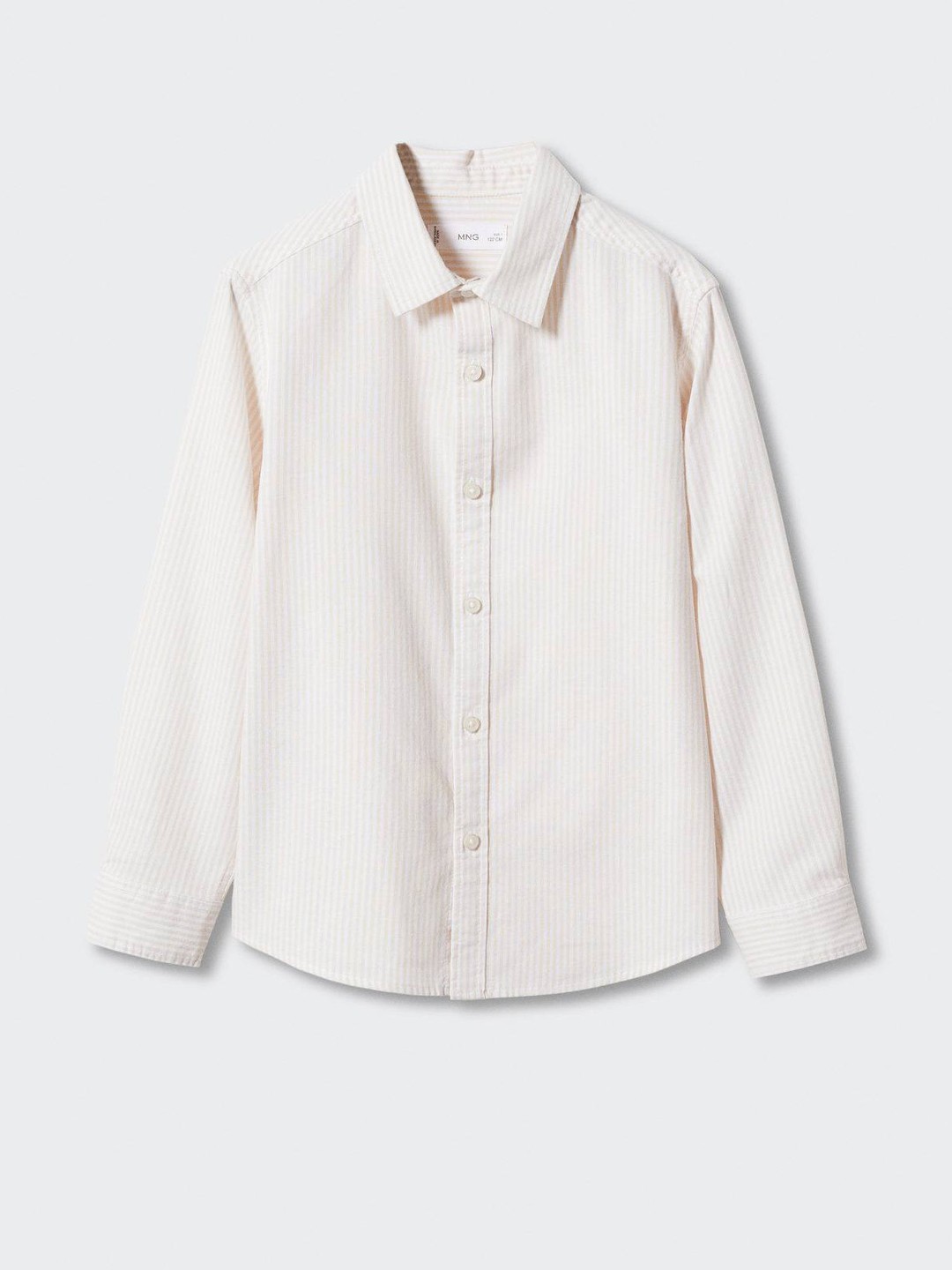

Mango Kids Boys Vertically Striped Pure Cotton Casual Shirt, Yellow