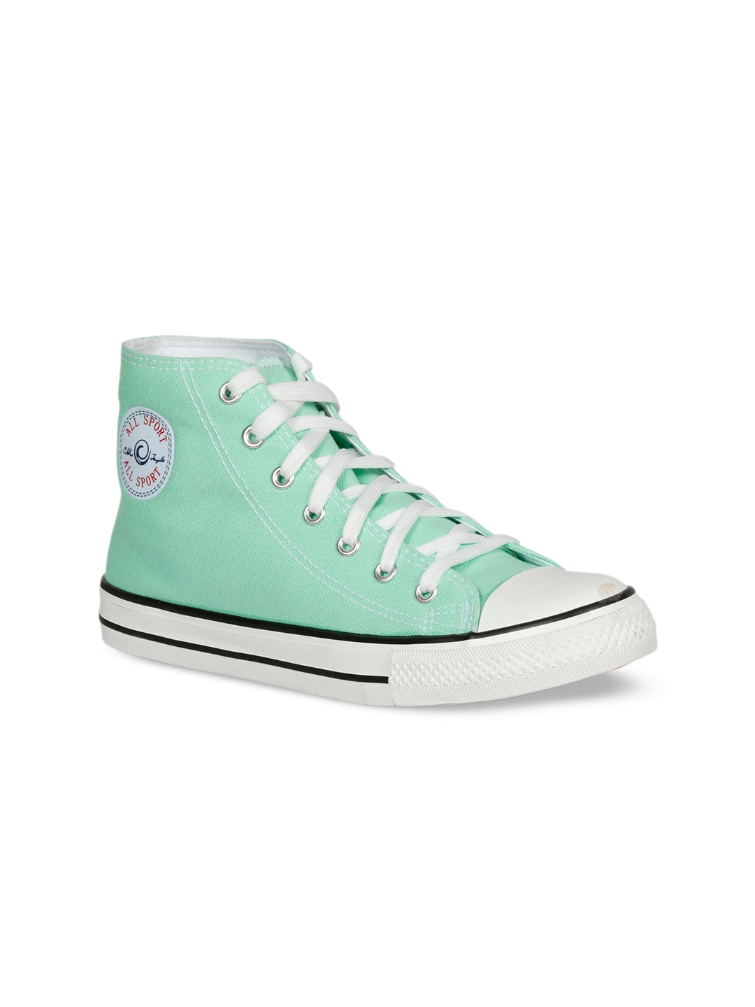 

CIPRAMO SPORTS Women Colourblocked Mid-Top Sneakers, Sea green