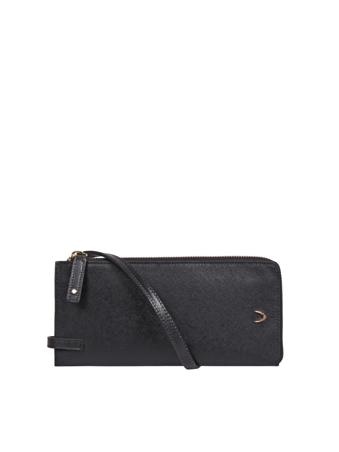 

Hidesign Leather Purse Clutch With Wrist Loop, Black